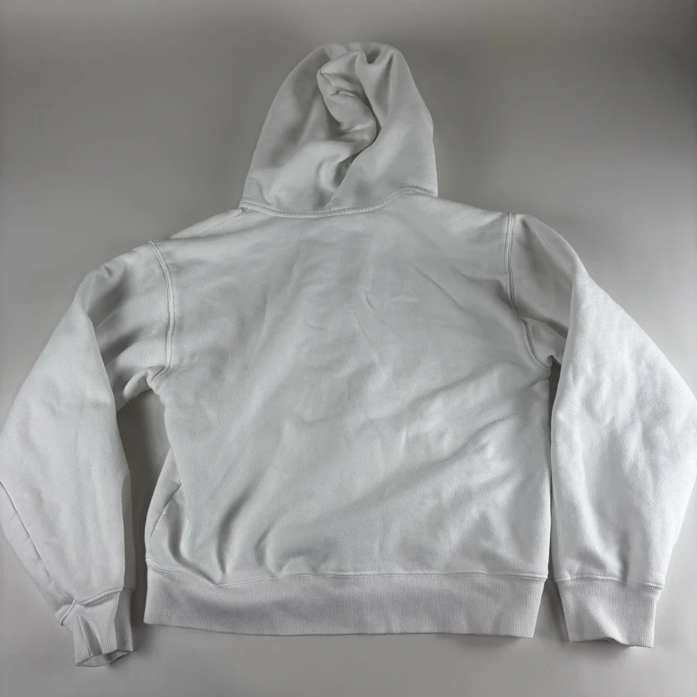 TNA COZY Fleece Perfect White Zip-Up Hoodie Size Medium Women's Heavy - Picture 4 of 10